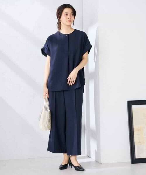 a.v.v / アー・ヴェ・ヴェ シャツ・ブラウス | 【接触冷感/UVカット】リネンライクスキッパーブラウス【セットアップ対応/アンチピリング】 | 詳細3