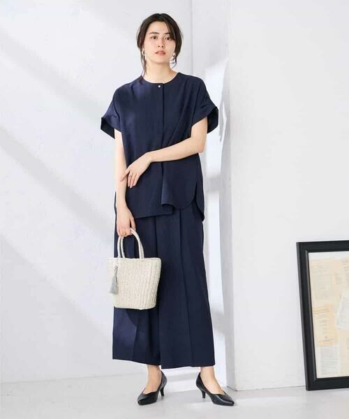 a.v.v / アー・ヴェ・ヴェ シャツ・ブラウス | 【接触冷感/UVカット】リネンライクスキッパーブラウス【セットアップ対応/アンチピリング】 | 詳細4