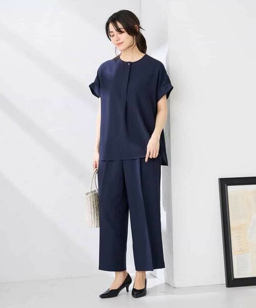 a.v.v / アー・ヴェ・ヴェ シャツ・ブラウス | 【接触冷感/UVカット】リネンライクスキッパーブラウス【セットアップ対応/アンチピリング】 | 詳細5