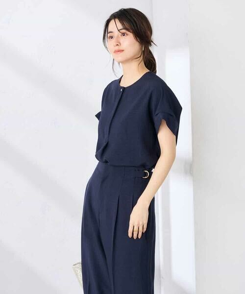 a.v.v / アー・ヴェ・ヴェ シャツ・ブラウス | 【接触冷感/UVカット】リネンライクスキッパーブラウス【セットアップ対応/アンチピリング】 | 詳細9