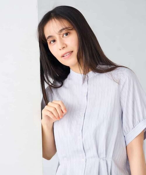 a.v.v / アー・ヴェ・ヴェ シャツ・ブラウス | ストライプペプラムクロップドシャツ | 詳細10