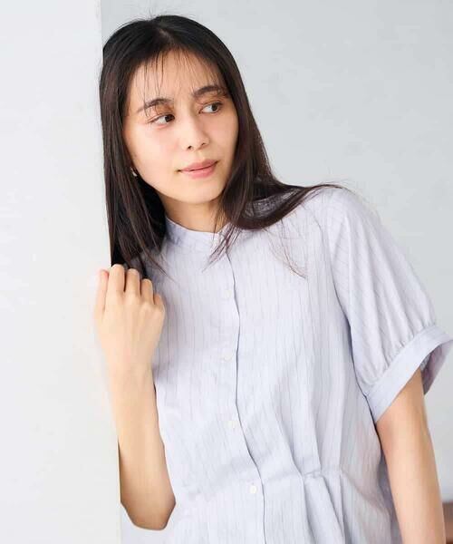 a.v.v / アー・ヴェ・ヴェ シャツ・ブラウス | ストライプペプラムクロップドシャツ | 詳細11