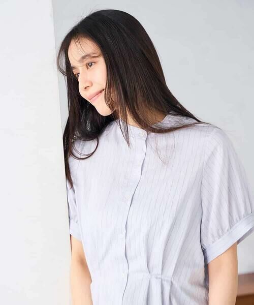 a.v.v / アー・ヴェ・ヴェ シャツ・ブラウス | ストライプペプラムクロップドシャツ | 詳細12