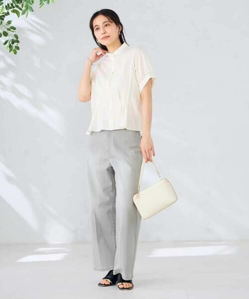 a.v.v / アー・ヴェ・ヴェ シャツ・ブラウス | ストライプペプラムクロップドシャツ | 詳細16