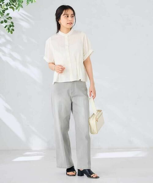 a.v.v / アー・ヴェ・ヴェ シャツ・ブラウス | ストライプペプラムクロップドシャツ | 詳細19