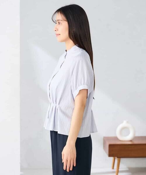 a.v.v / アー・ヴェ・ヴェ シャツ・ブラウス | ストライプペプラムクロップドシャツ | 詳細21