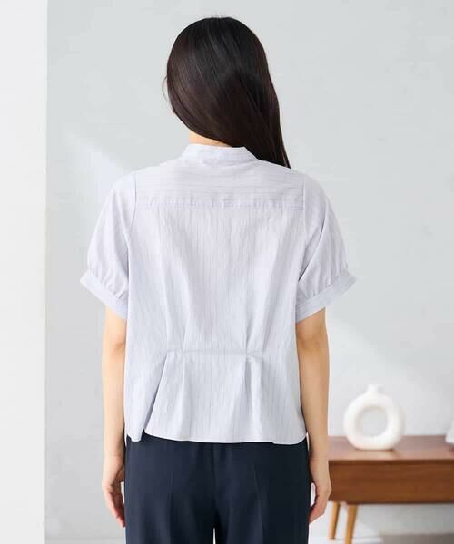 a.v.v / アー・ヴェ・ヴェ シャツ・ブラウス | ストライプペプラムクロップドシャツ | 詳細22