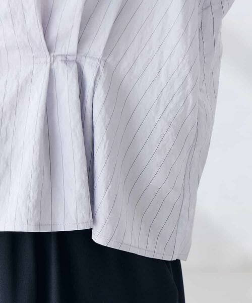 a.v.v / アー・ヴェ・ヴェ シャツ・ブラウス | ストライプペプラムクロップドシャツ | 詳細25