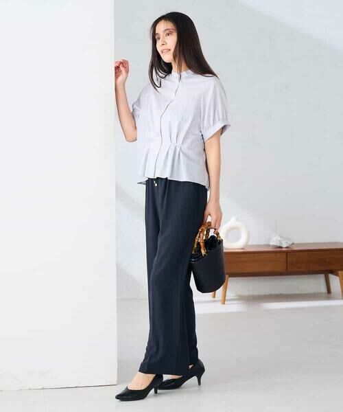 a.v.v / アー・ヴェ・ヴェ シャツ・ブラウス | ストライプペプラムクロップドシャツ | 詳細9