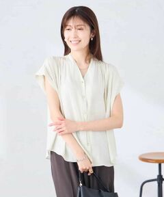 a.v.v / アー・ヴェ・ヴェ シャツ・ブラウス | Vネックギャザーブラウス