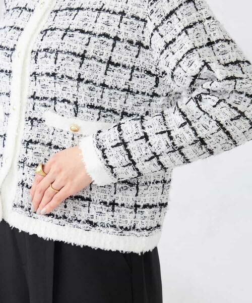 a.v.v / アー・ヴェ・ヴェ カーディガン・ボレロ | ファンシーツイードカーディガン | 詳細10