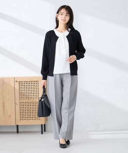 a.v.v / アー・ヴェ・ヴェ カーディガン・ボレロ | プリーツ編みVネックニットカーディガン | 詳細12