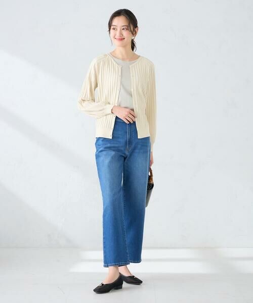 a.v.v / アー・ヴェ・ヴェ カーディガン・ボレロ | プリーツ編みVネックニットカーディガン | 詳細8