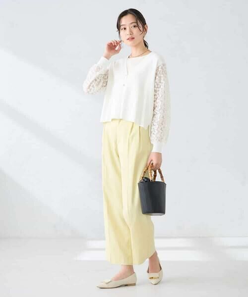 a.v.v / アー・ヴェ・ヴェ カーディガン・ボレロ | チュールレース袖ニットカーディガン | 詳細5