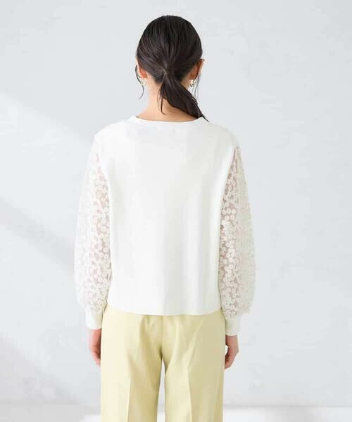 a.v.v / アー・ヴェ・ヴェ カーディガン・ボレロ | チュールレース袖ニットカーディガン | 詳細9