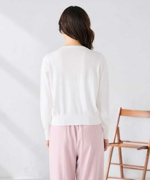 a.v.v / アー・ヴェ・ヴェ カーディガン・ボレロ | レースコンビクルーネックカーディガン | 詳細13