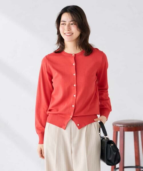 a.v.v / アー・ヴェ・ヴェ カーディガン・ボレロ | クルーネックサマーカーディガン【洗える/接触冷感/UVカット】 | 詳細1