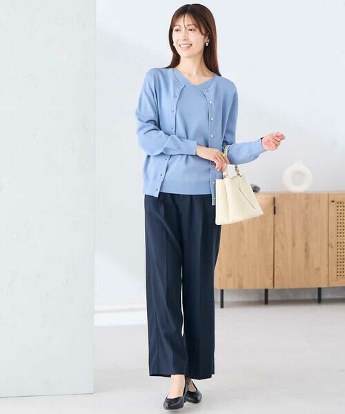 a.v.v / アー・ヴェ・ヴェ カーディガン・ボレロ | クルーネックサマーカーディガン【洗える/接触冷感/UVカット】 | 詳細10