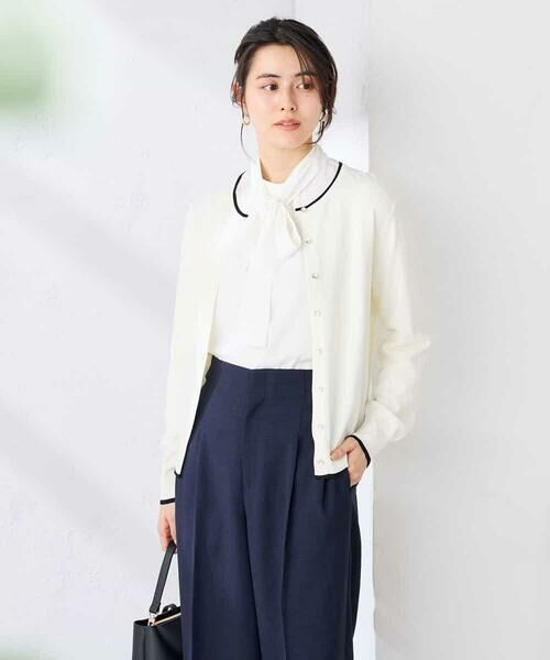 a.v.v / アー・ヴェ・ヴェ カーディガン・ボレロ | クルーネックサマーカーディガン【洗える/接触冷感/UVカット】 | 詳細13