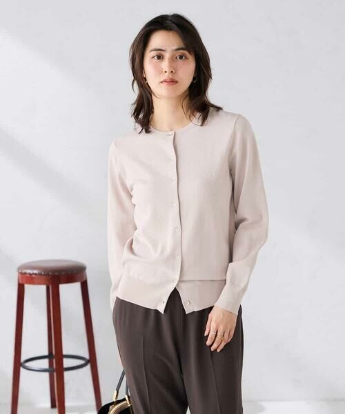 a.v.v / アー・ヴェ・ヴェ カーディガン・ボレロ | クルーネックサマーカーディガン【洗える/接触冷感/UVカット】 | 詳細18