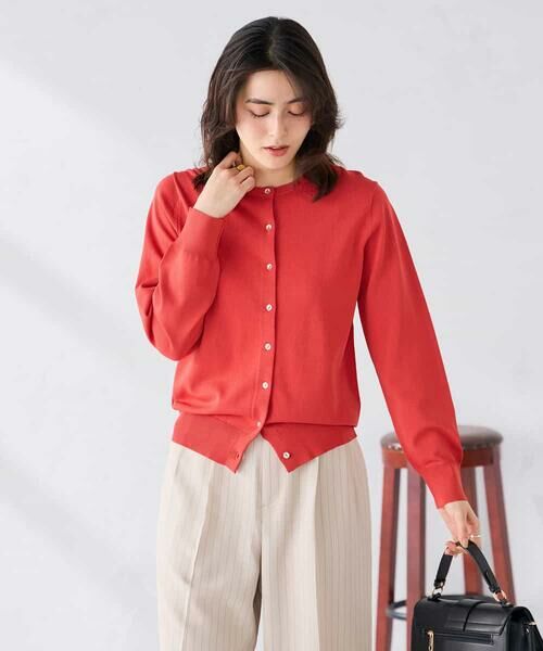 a.v.v / アー・ヴェ・ヴェ カーディガン・ボレロ | クルーネックサマーカーディガン【洗える/接触冷感/UVカット】 | 詳細2