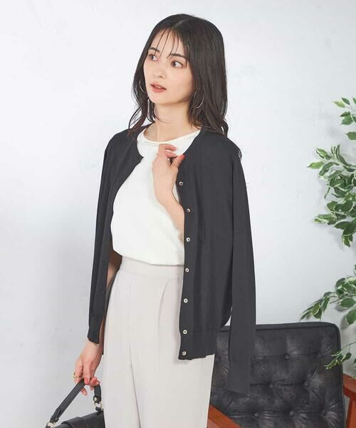 a.v.v / アー・ヴェ・ヴェ カーディガン・ボレロ | クルーネックサマーカーディガン【洗える/接触冷感/UVカット】 | 詳細24