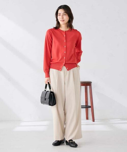 a.v.v / アー・ヴェ・ヴェ カーディガン・ボレロ | クルーネックサマーカーディガン【洗える/接触冷感/UVカット】 | 詳細3