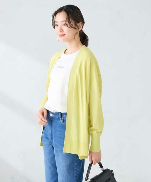 a.v.v / アー・ヴェ・ヴェ カーディガン・ボレロ | 【UVカット/接触冷感】さらさらタッチトッパーカーディガン | 詳細1
