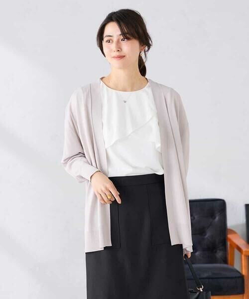 a.v.v / アー・ヴェ・ヴェ カーディガン・ボレロ | 【UVカット/接触冷感】さらさらタッチトッパーカーディガン | 詳細13