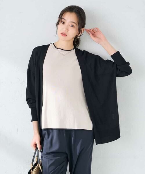 a.v.v / アー・ヴェ・ヴェ カーディガン・ボレロ | 【UVカット/接触冷感】さらさらタッチトッパーカーディガン | 詳細24