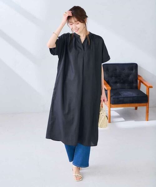 a.v.v / アー・ヴェ・ヴェ ロング・マキシ丈ワンピース | 【洗える】スキッパーワンピース | 詳細8