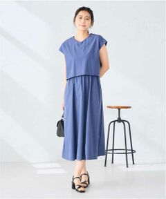 a.v.v / アー・ヴェ・ヴェ ロング・マキシ丈ワンピース | 【微撥水】ナイロンドッキングワンピース