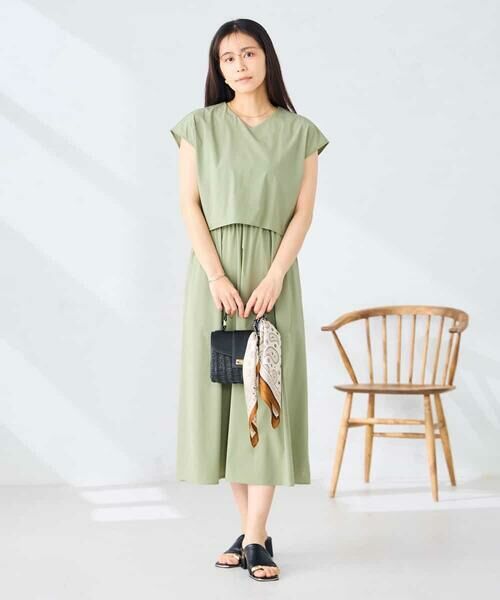 a.v.v / アー・ヴェ・ヴェ ロング・マキシ丈ワンピース | 【微撥水】ナイロンドッキングワンピース | 詳細1