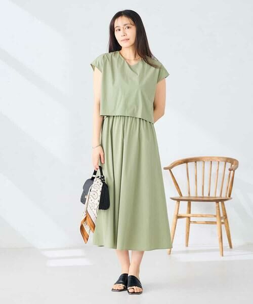 a.v.v / アー・ヴェ・ヴェ ロング・マキシ丈ワンピース | 【微撥水】ナイロンドッキングワンピース | 詳細3