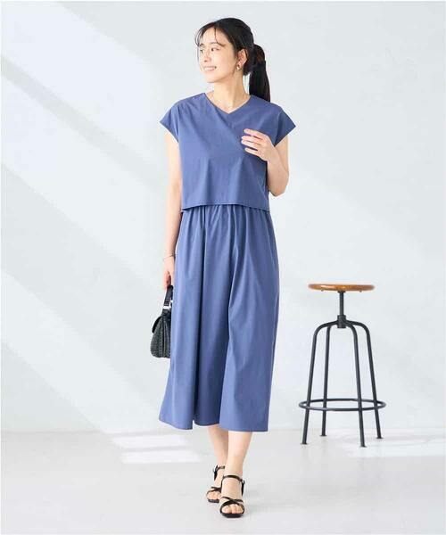 a.v.v / アー・ヴェ・ヴェ ロング・マキシ丈ワンピース | 【微撥水】ナイロンドッキングワンピース | 詳細4