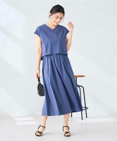 a.v.v / アー・ヴェ・ヴェ ロング・マキシ丈ワンピース | 【微撥水】ナイロンドッキングワンピース | 詳細5