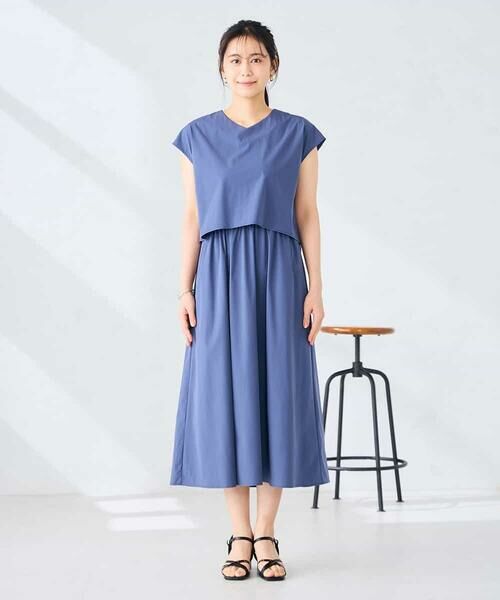 a.v.v / アー・ヴェ・ヴェ ロング・マキシ丈ワンピース | 【微撥水】ナイロンドッキングワンピース | 詳細7