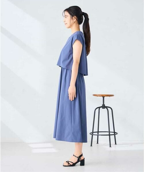 a.v.v / アー・ヴェ・ヴェ ロング・マキシ丈ワンピース | 【微撥水】ナイロンドッキングワンピース | 詳細8