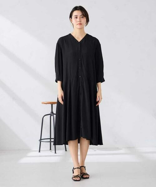 a.v.v / アー・ヴェ・ヴェ ロング・マキシ丈ワンピース | カラーレスシャツワンピース | 詳細3