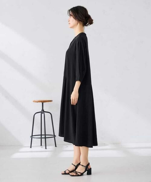 a.v.v / アー・ヴェ・ヴェ ロング・マキシ丈ワンピース | カラーレスシャツワンピース | 詳細4