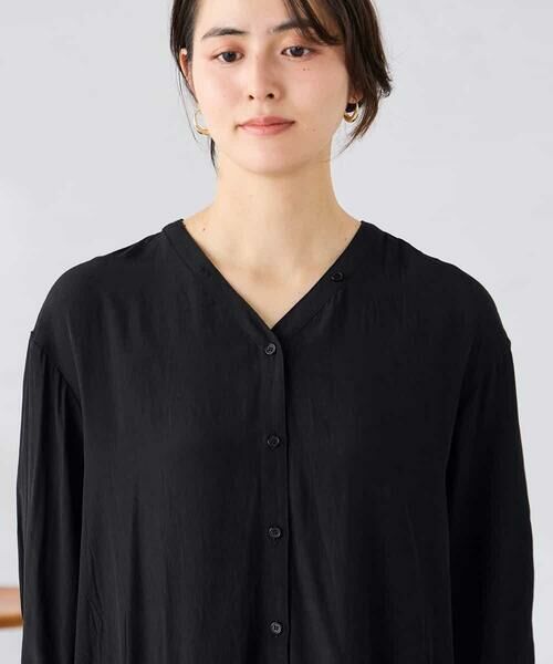 a.v.v / アー・ヴェ・ヴェ ロング・マキシ丈ワンピース | カラーレスシャツワンピース | 詳細6