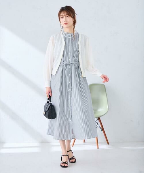 a.v.v / アー・ヴェ・ヴェ ロング・マキシ丈ワンピース | フレアシャツワンピース | 詳細11