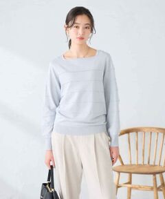 a.v.v / アー・ヴェ・ヴェ ニット・セーター | 【洗える/UVカット】タックボーダースクエアニット