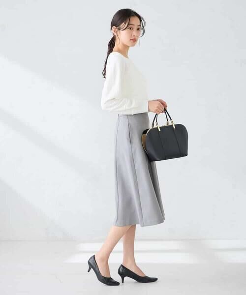 a.v.v / アー・ヴェ・ヴェ ニット・セーター | 【洗える/UVカット】タックボーダースクエアニット | 詳細1