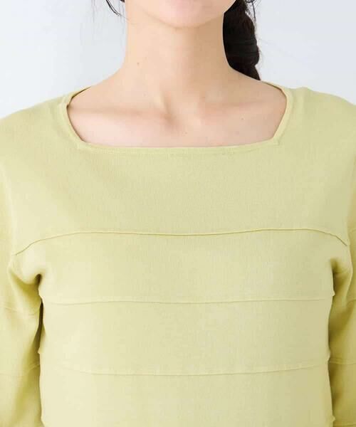 a.v.v / アー・ヴェ・ヴェ ニット・セーター | 【洗える/UVカット】タックボーダースクエアニット | 詳細13