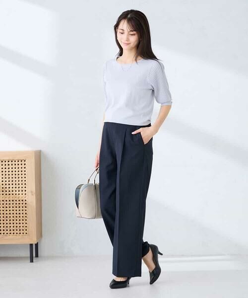 a.v.v / アー・ヴェ・ヴェ ニット・セーター | プリーツスリーブサマーニット【接触冷感/UVカット】 | 詳細10