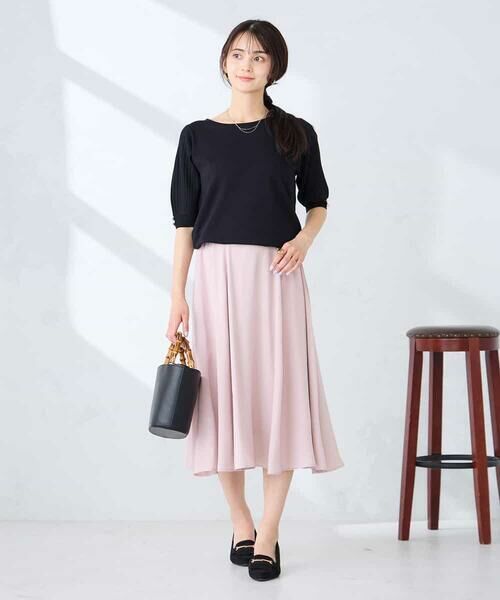 a.v.v / アー・ヴェ・ヴェ ニット・セーター | プリーツスリーブサマーニット【接触冷感/UVカット】 | 詳細13