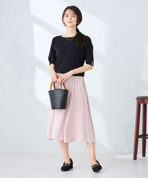 a.v.v / アー・ヴェ・ヴェ ニット・セーター | プリーツスリーブサマーニット【接触冷感/UVカット】 | 詳細14