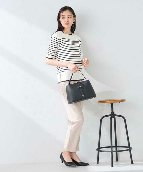 a.v.v / アー・ヴェ・ヴェ ニット・セーター | ハーフスリーブクルーネックサマーニット【洗える/接触冷感/UVカット】 | 詳細11