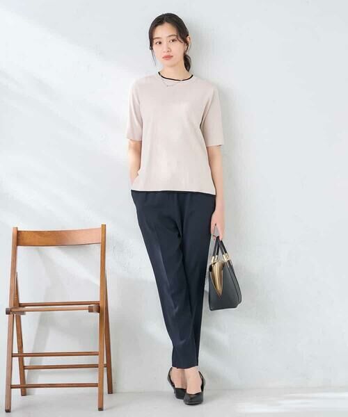 a.v.v / アー・ヴェ・ヴェ ニット・セーター | ハーフスリーブクルーネックサマーニット【洗える/接触冷感/UVカット】 | 詳細24